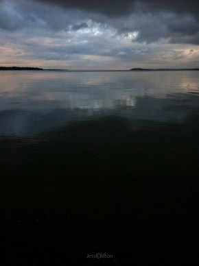 Lake Michigan West Bay Morning Clouds