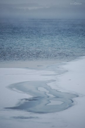 Blue Water Snow Fog