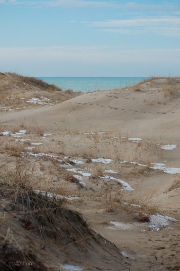 Snow Nordhouse Dunes Lake Michigan