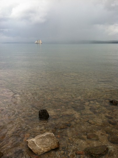 Tall Ship Manitou Lake Michigan Fog