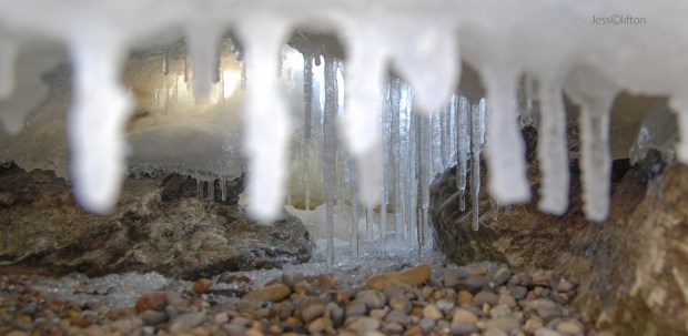 Icicle Cavern Under Sand