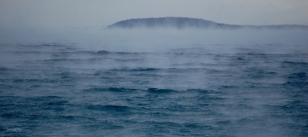 Fog Lake Michigan Power Island