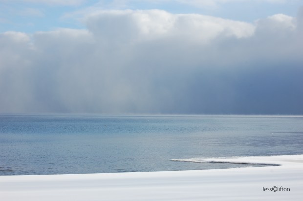 Snow Clouds Lake Michigan