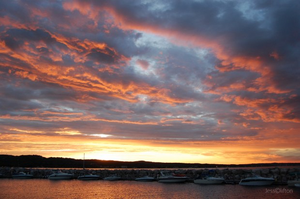 Traverse City Marina Sunset