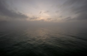 fog lake michigan water surface